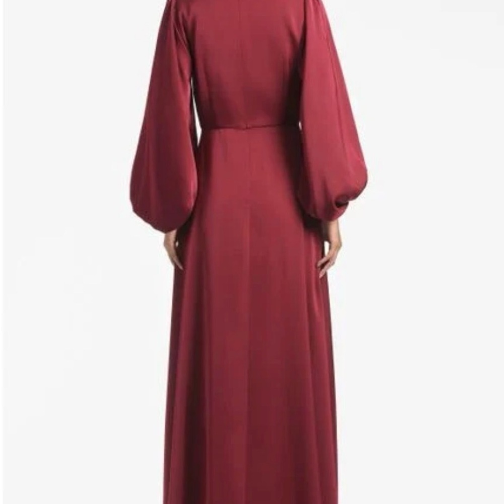 NWT Sachin + Babi Jenny Gown Bordeaux Red Bridesmaid Maxi Wedding Guest Size 6 - Picture 5 of 9